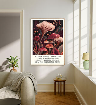 Natural History Museum Fungi Mushroom Art Print, 2 of 4