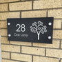 Personalised Tree Slate House Number Sign, thumbnail 1 of 2