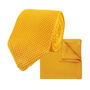 Mustard Yellow Diamond End Knitted Neck Tie In 100% Soft Polyester, thumbnail 9 of 11