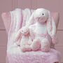 Personalised Bashful Pink Bunny Large Soft Toy, thumbnail 3 of 6