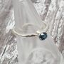9ct White Gold And Topaz Ring, thumbnail 9 of 12