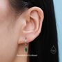 Extra Tiny Marquise Cz Huggie Hoop Earrings, thumbnail 7 of 12