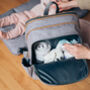 Grey Baby Travel Changing Rucksack With Fold Out Cot, thumbnail 7 of 7