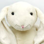 Large Cream Bunny Plush Soft Toy, thumbnail 6 of 8