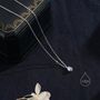 Genuine Rainbow Moonstone Oval Necklace, thumbnail 6 of 11