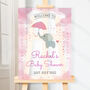 Personalised Elephant Baby Shower Welcome Sign, thumbnail 1 of 2