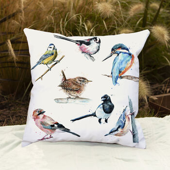 Inky Birds Outdoor Cushion For Garden Furniture, 2 of 9