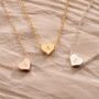 Mini Heart Initial Personalised Necklace, thumbnail 4 of 12