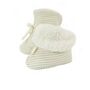 Organic Cotton Fleece Lined Baby Booties 0 Six Months, thumbnail 1 of 2