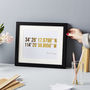 Personalised Coordinates Gold Or Silver Foil Print, thumbnail 3 of 4