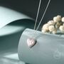 Sterling Silver Heart Baroque Pearl Pendant Necklace, thumbnail 1 of 12