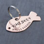 Cat Name Tag In The Shape Of A Fish, thumbnail 1 of 5