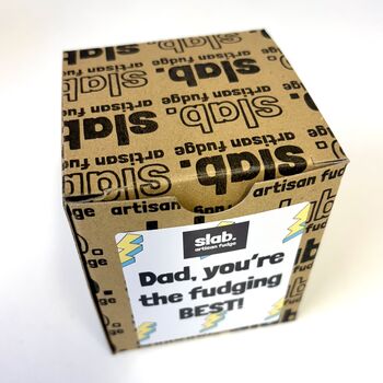 Father's Day Three Fudge Slab Gift Box Dairy, 2 of 4