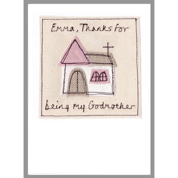 Personalised Thank You Card For Godparent, Godfather Or Godmother, 3 of 11