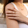 Sterling Silver Dorissa Double Layer Mix Color Ring, thumbnail 2 of 5