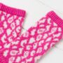 Bright Leopard Knitted Wrist Warmers, thumbnail 5 of 10