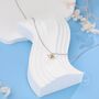 Tiny Planet Pendant Necklace In Sterling Silver, thumbnail 6 of 12