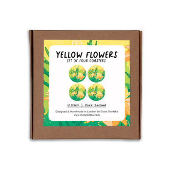 Yellow Flowers Coaster Box, 2 of 2