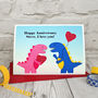 'Dinosaurs' Personalised Anniversary Or Birthday Card, thumbnail 1 of 4