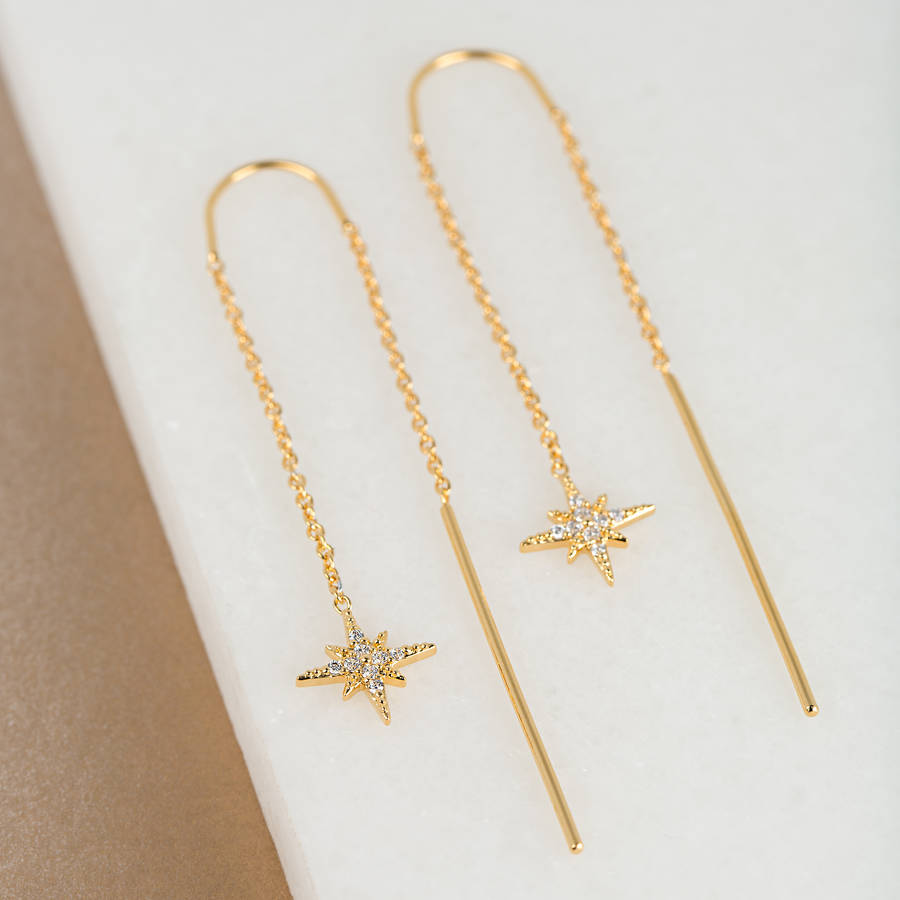 starburst threader earrings by scream pretty