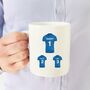 Father's Day Personalised Sports Shirt Mug, thumbnail 1 of 2