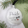 Pet Paw Print Memory Feather Bauble, thumbnail 4 of 8