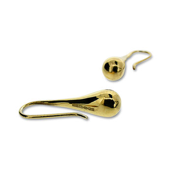 Gold Vermeil Raindrop Earrings, 2 of 7