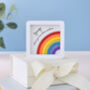 Personalised Miniature Rainbow Wall Art Valentines Gift, thumbnail 5 of 5
