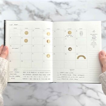 Body + Soul 12 Month Wellness Journal And Planner Cloth, 9 of 12