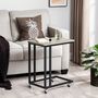 End Table With Castors Industrial Side Table, thumbnail 1 of 12