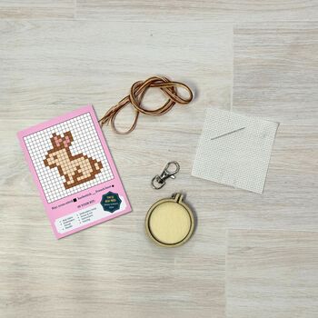 Hoppy Easter! Mini Cross Stitch Kit, 3 of 10