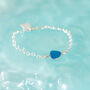 Cornish Sea Glass Bracelet Blue, thumbnail 3 of 7