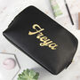 Personalised Vegan Leather Wash Bag, thumbnail 6 of 12