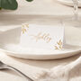 Foiled Leaves Wedding Place Cards, thumbnail 2 of 2