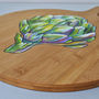 Hand Painted Artichoke Design Wooden Board, thumbnail 7 of 7