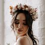 Fae Bridal Dried Flower Crown Wedding Headband, thumbnail 2 of 4