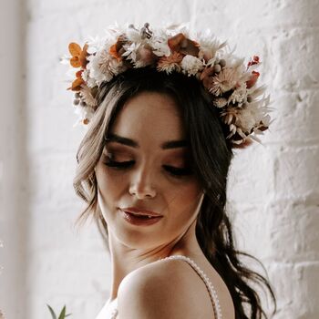 Fae Bridal Dried Flower Crown Wedding Headband, 2 of 4
