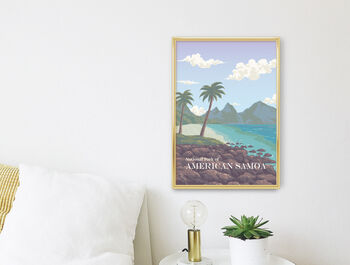National Park Of American Samoa Travel Poster Art Print, 3 of 8