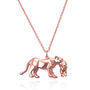 Personalised Lioness Mother And Baby Necklace, thumbnail 8 of 12