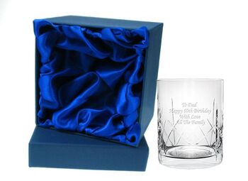 Personalised Father Of The Bride Crystal Panel Tumbler And Gift Box, 2 of 4