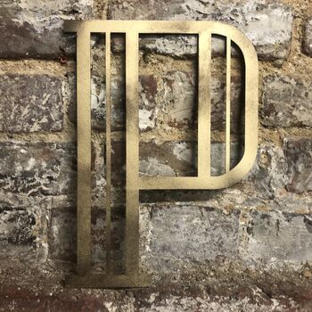 A To Z Gold Art Deco Letters Make Any Word, 11 of 12