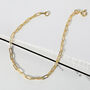 Paperclip Link Chain Bracelet, thumbnail 1 of 4