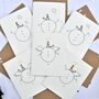 Pack Of Six Snowmen Angels/With Snowballs Cards, thumbnail 1 of 3