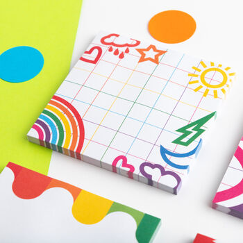 Colourful Sticky Notes Set Of Four, 5 of 9
