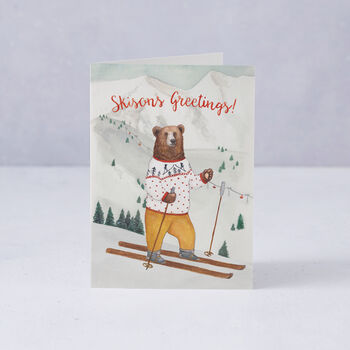 'Skisons Greetings' Christmas Card, 2 of 3