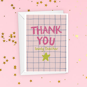 Cute Thank You Teacher Card, 3 of 3