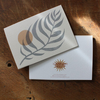 Palm And Sun Greetings Card, 5 of 10