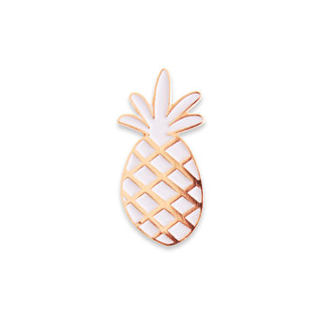 Pineapple Enamel Pin Badge, 2 of 3
