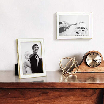 Modern Metal Picture Frame Display For Desk Wall, 4 of 12