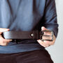 Men's Premium Leather Belt With Simple Stitch Detail, thumbnail 2 of 10